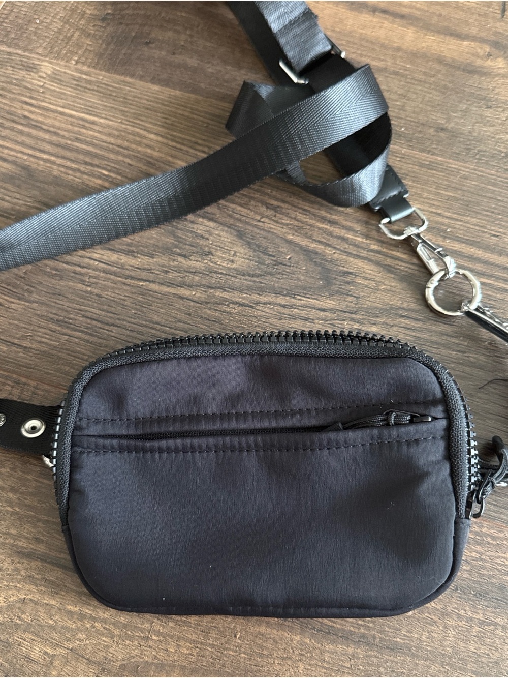 Like New Compact RFID Black Mini Crossbody Bag